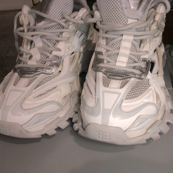 Balenciaga track 2 sneakers white & grey size 11 - Picture 3 of 11